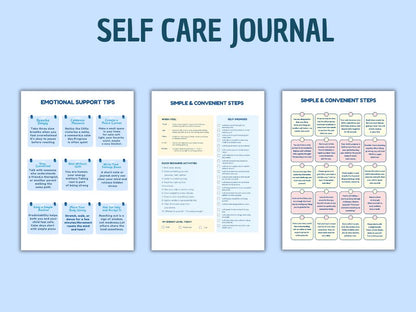 Autism Care Progress Planner with Visual Cards (Printable & Digital)
