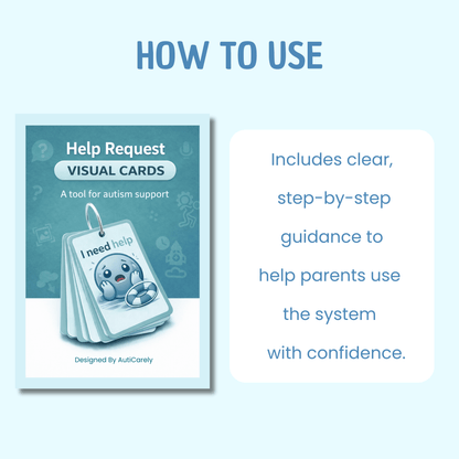 Autism Help Request Visual Cards – Teach Kids How to Ask for Help Calmly, Reduce Frustration & Build Communication Skills