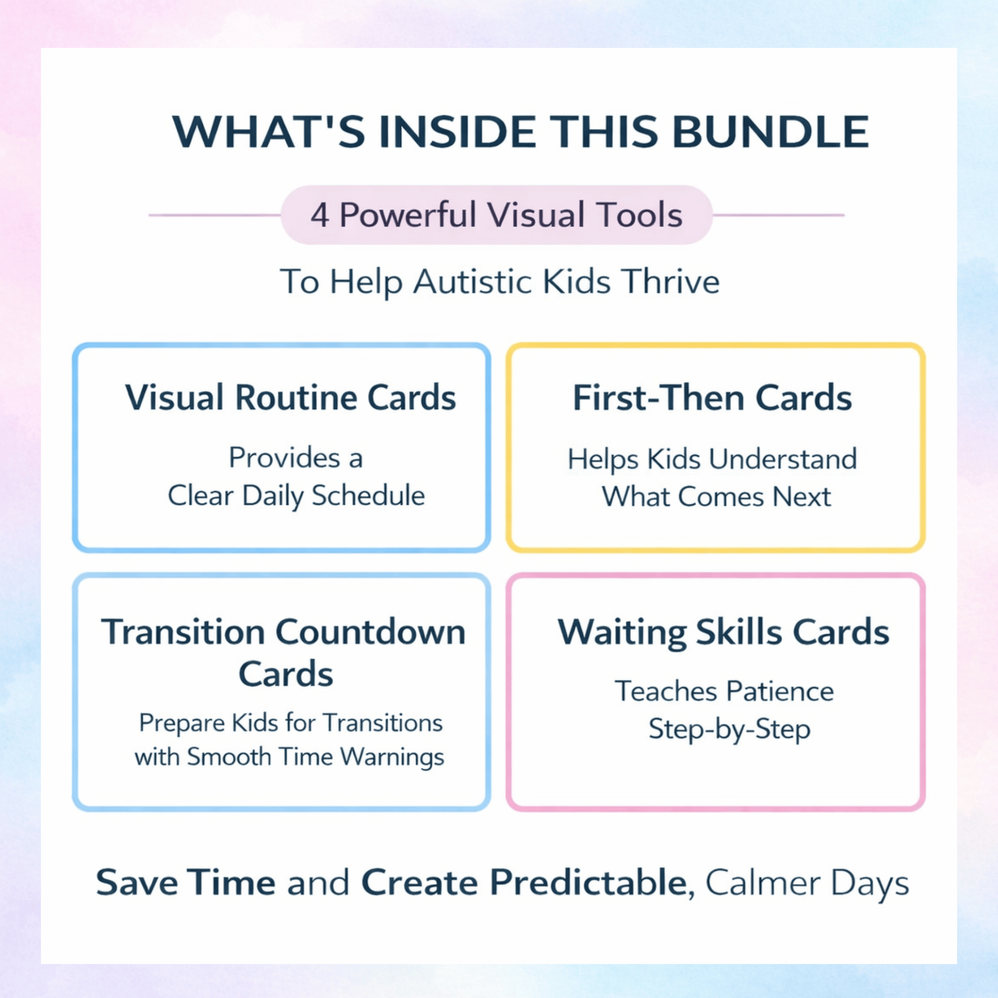 The Ultimate Autism Visual Support Bundle – 4 Powerful Tools That Turn Daily Chaos Into Calm Routines