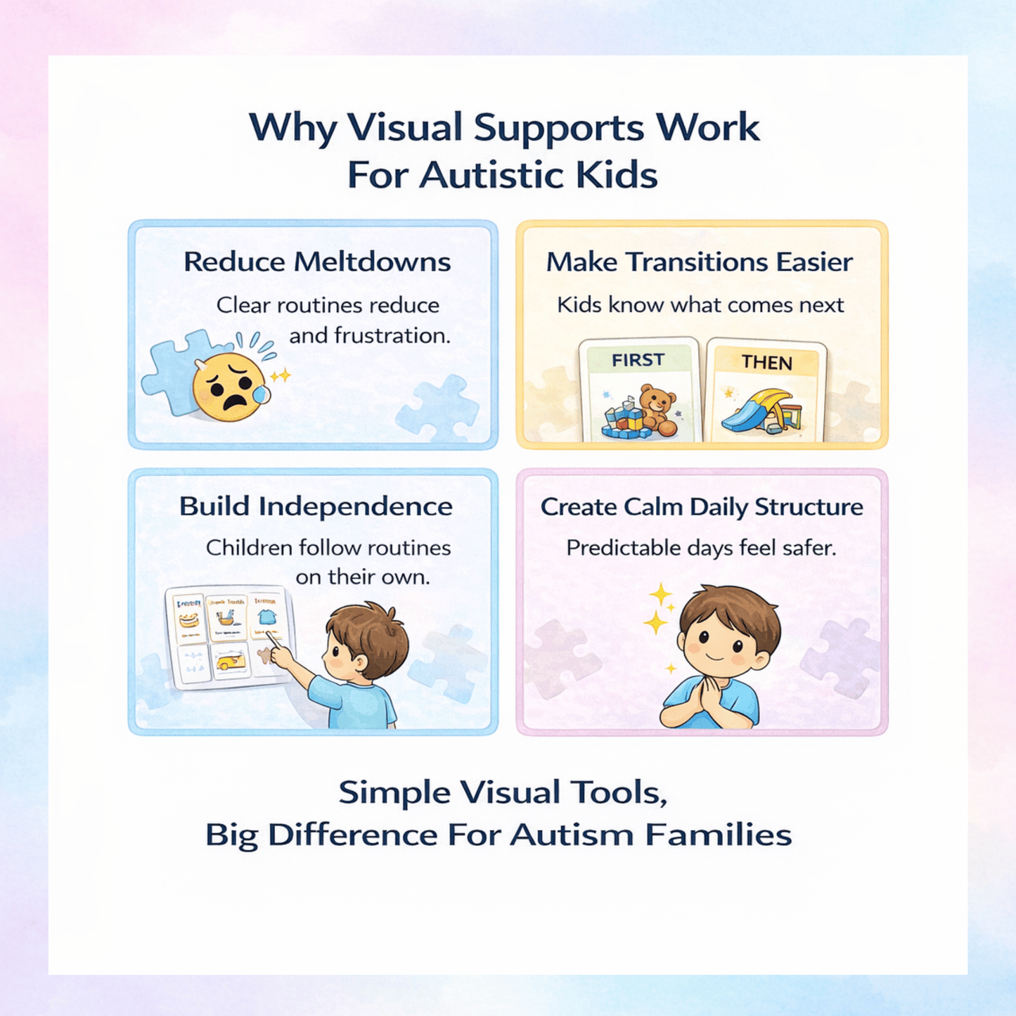 The Ultimate Autism Visual Support Bundle – 4 Powerful Tools That Turn Daily Chaos Into Calm Routines