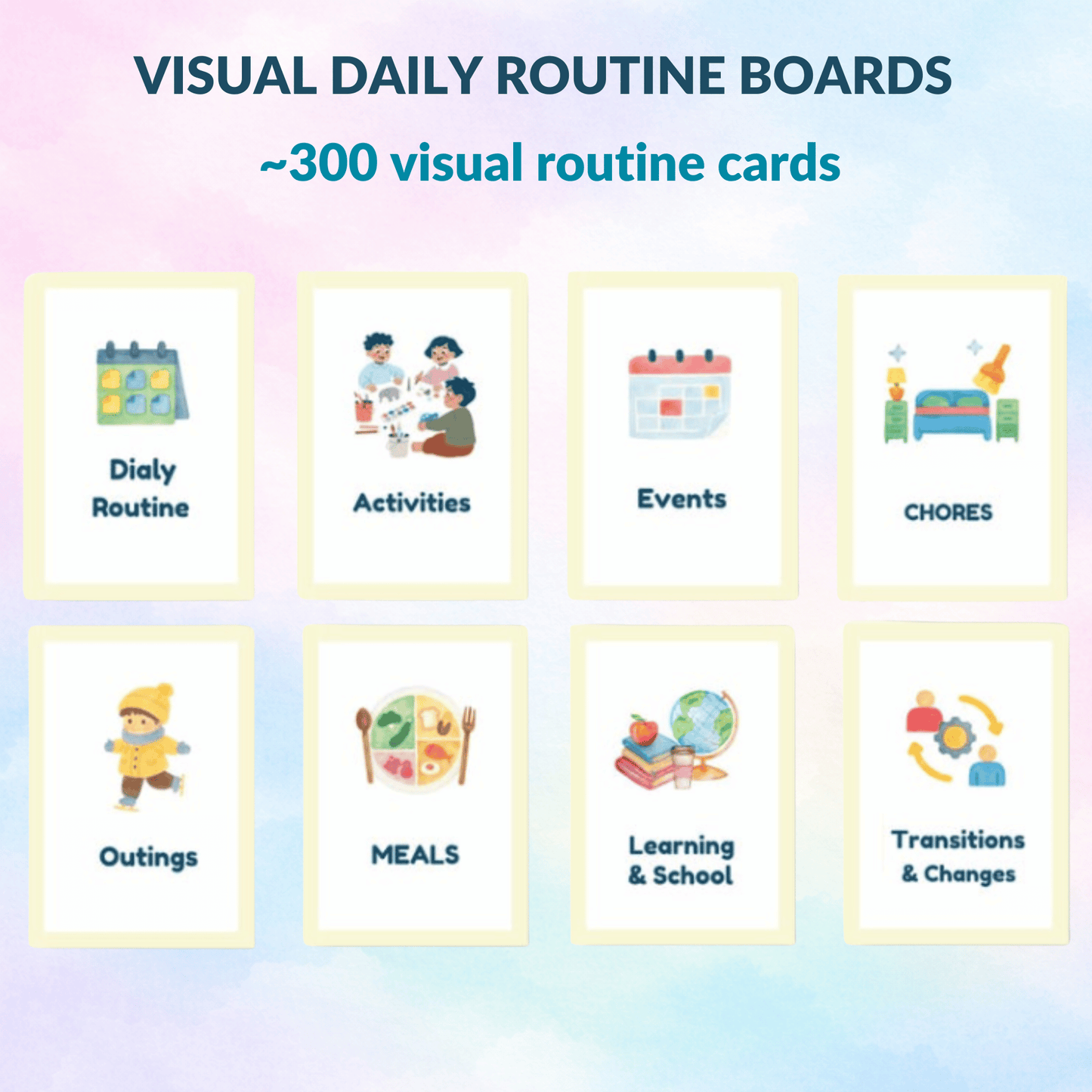 The Ultimate Autism Visual Support Bundle – 4 Powerful Tools That Turn Daily Chaos Into Calm Routines