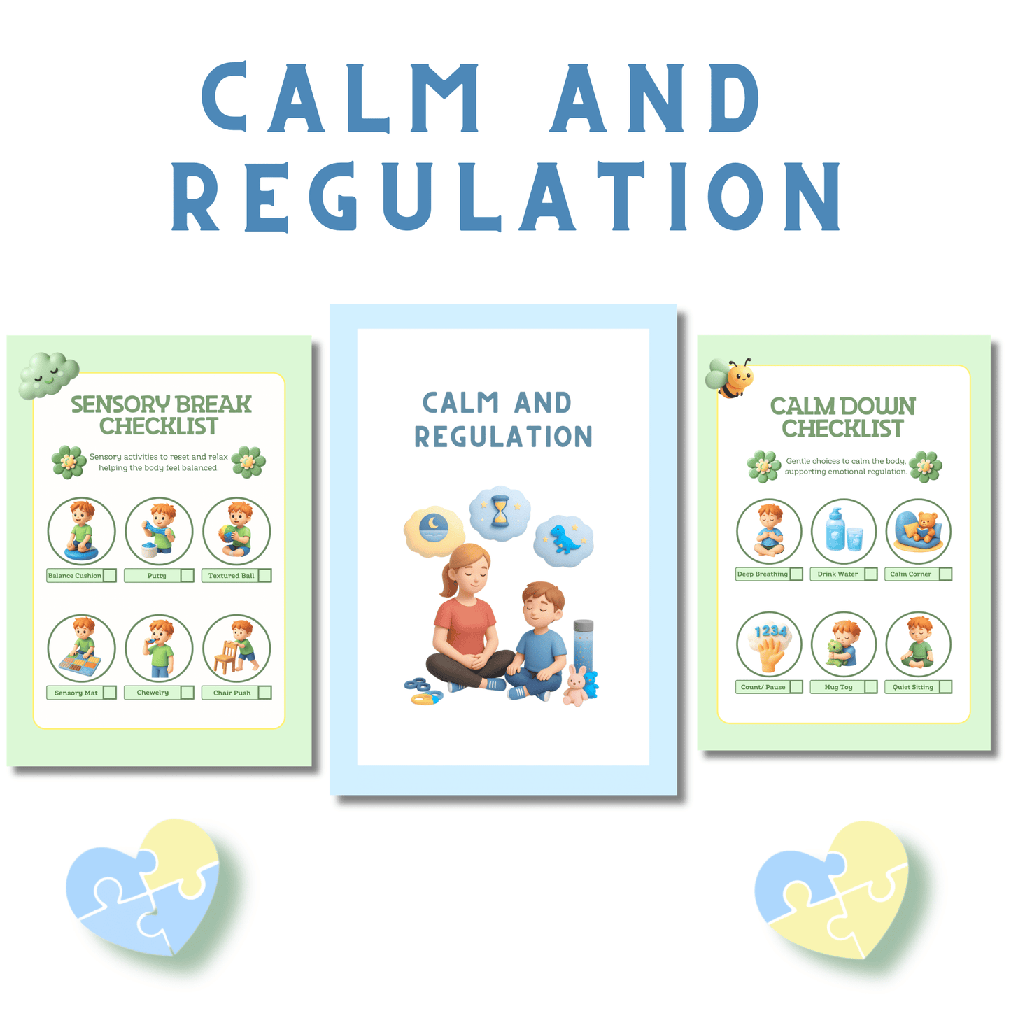 Autism Visual Checklist – Daily Routine & Behavior Support (Printable PDF)