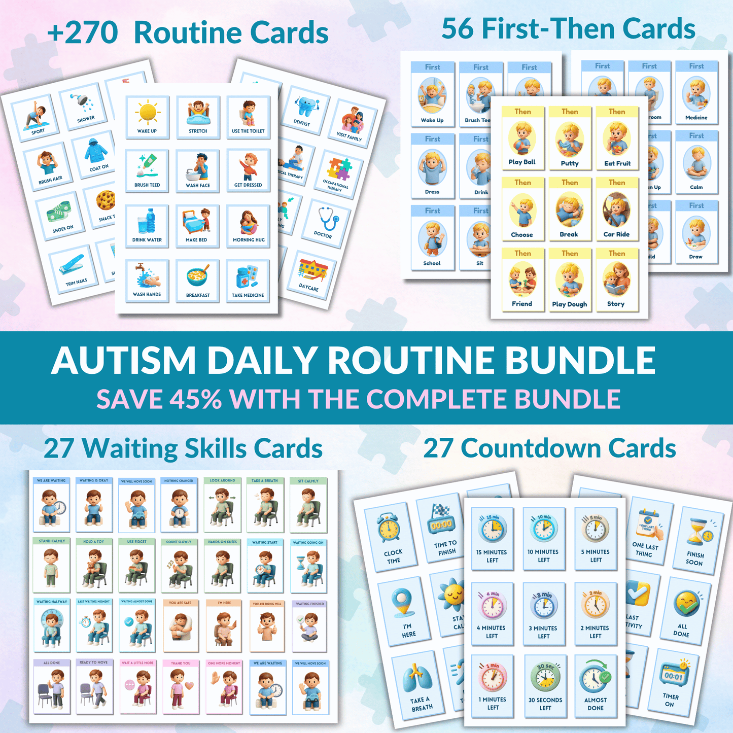 The Ultimate Autism Visual Support Bundle – 4 Powerful Tools That Turn Daily Chaos Into Calm Routines