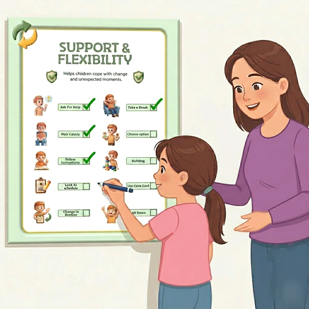 Autism Visual Checklist – Daily Routine & Behavior Support (Printable PDF)