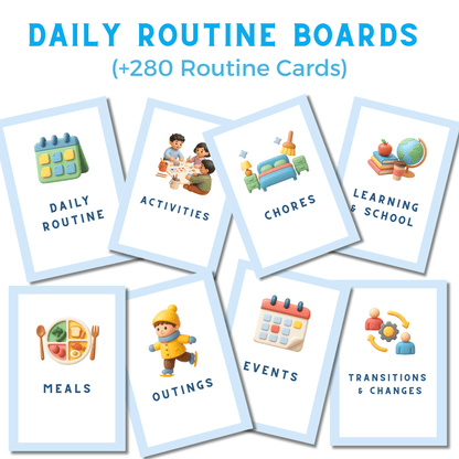 VISUAL DAILY ROUTINE CARDS (For Autism & ADHD Child)