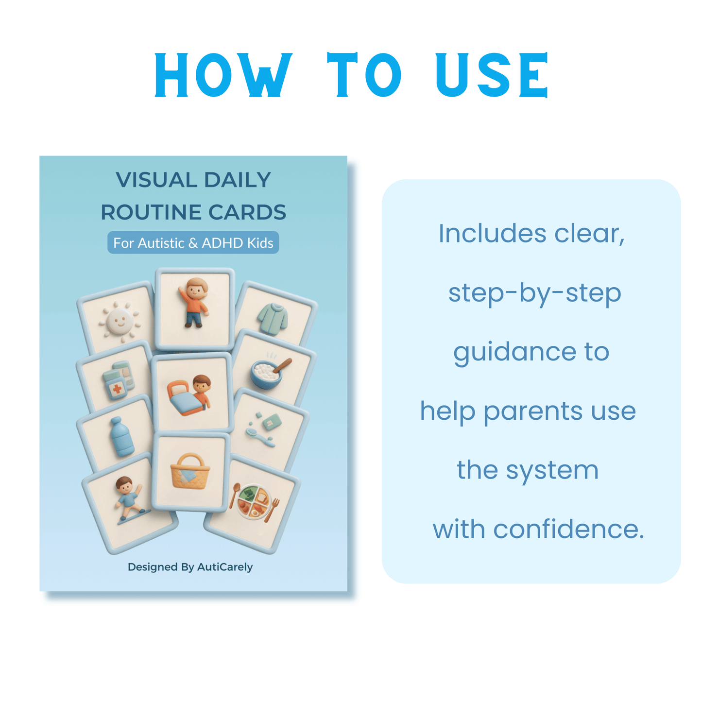 VISUAL DAILY ROUTINE CARDS (For Autism & ADHD Child)
