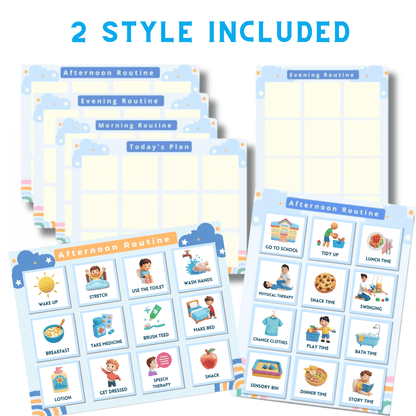 VISUAL DAILY ROUTINE CARDS (For Autism & ADHD Child)