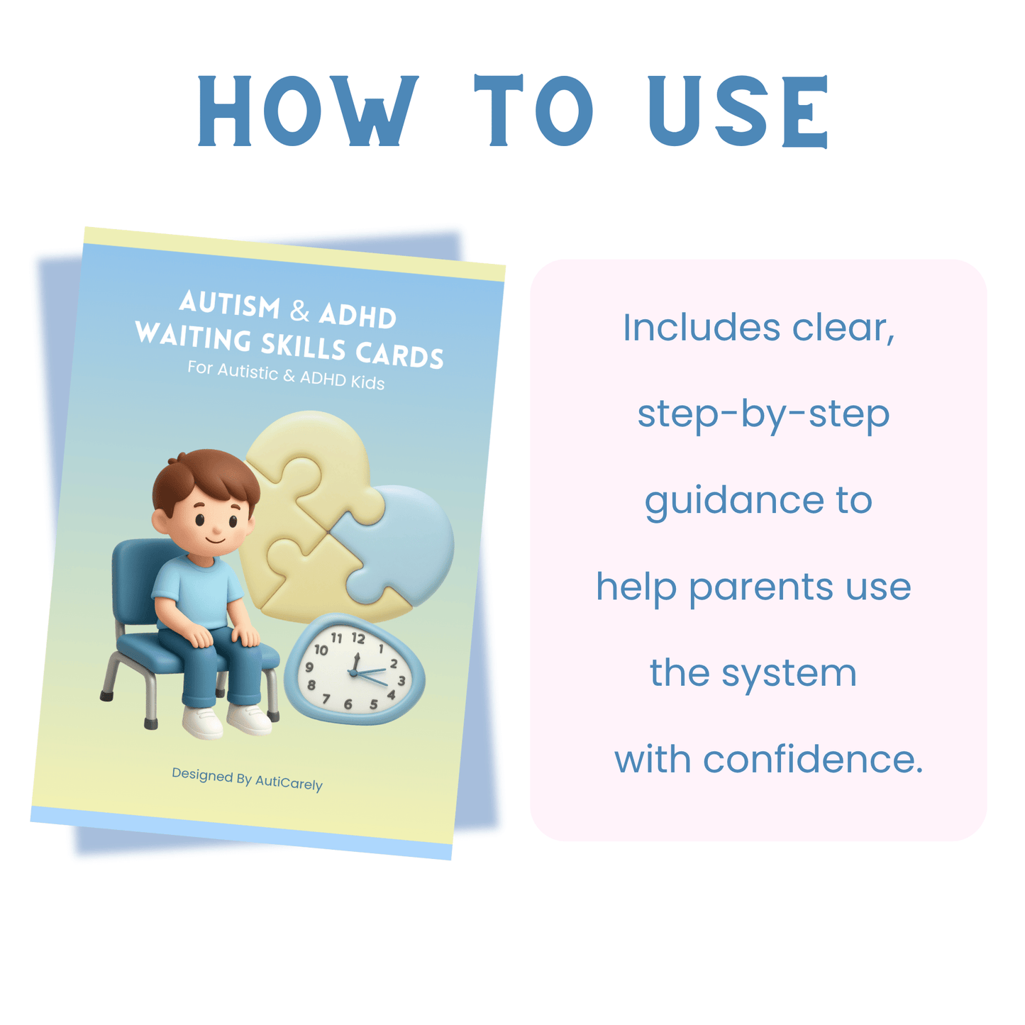 Autism & ADHD Waiting Skills Cards For Calm Transitions & Reduced Anxiety (Printable)