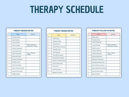 Autism Care Progress Planner with Visual Cards (Printable & Digital)