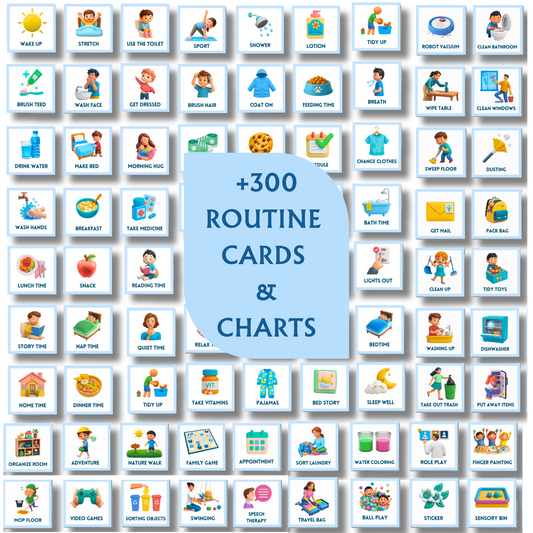 VISUAL DAILY ROUTINE CARDS (For Autism & ADHD Child)