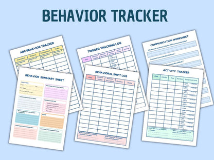 Autism Care Progress Planner with Visual Cards (Printable & Digital)