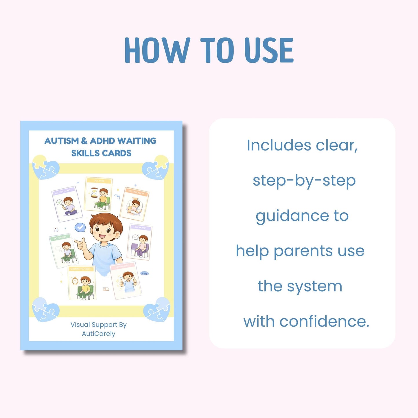 Autism & ADHD Waiting Skills Cards For Calm Transitions & Reduced Anxiety (Printable)