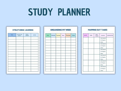 Autism Care Progress Planner with Visual Cards (Printable & Digital)