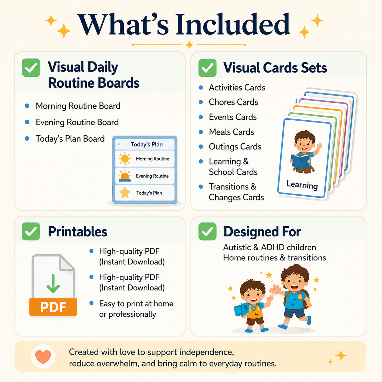 Your Child Refuses,Shutdown & Melts Down!! Give them the clarity that will finally bring them peace | The most powerful visual support system for autism & ADHD| Printable routine cards