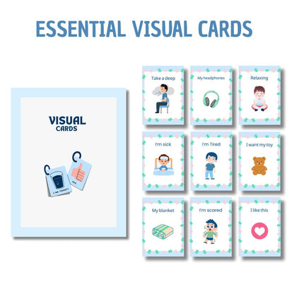 Autism Visual Cards Set | Communication, Emotions, Routine (Digital PDF)