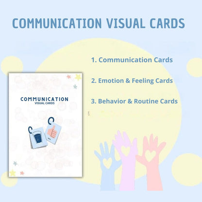 Autism Visual Cards Set | Communication, Emotions, Routine (Digital PDF)