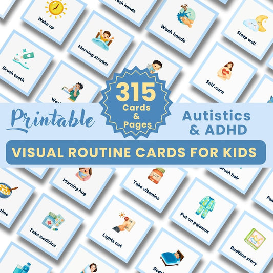 VISUAL DAILY ROUTINE CARDS (For Autism & ADHD Child)