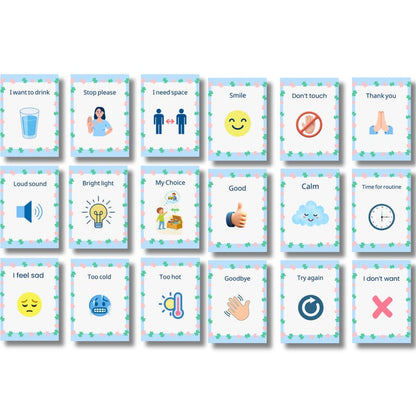 Autism Visual Cards Set | Communication, Emotions, Routine (Digital PDF)