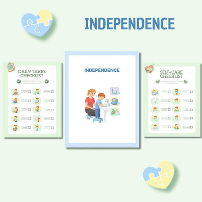 Autism Visual Checklist – Daily Routine & Behavior Support (Printable PDF)