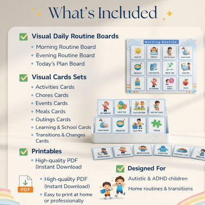 The Ultimate Autism Visual Support Bundle – 4 Powerful Tools That Turn Daily Chaos Into Calm Routines