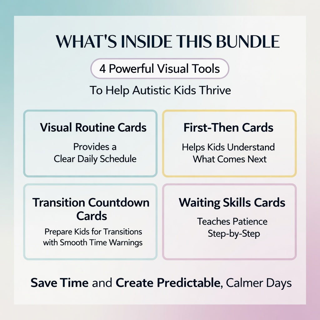 The Ultimate Autism Visual Support Bundle – 4 Powerful Tools That Turn Daily Chaos Into Calm Routines