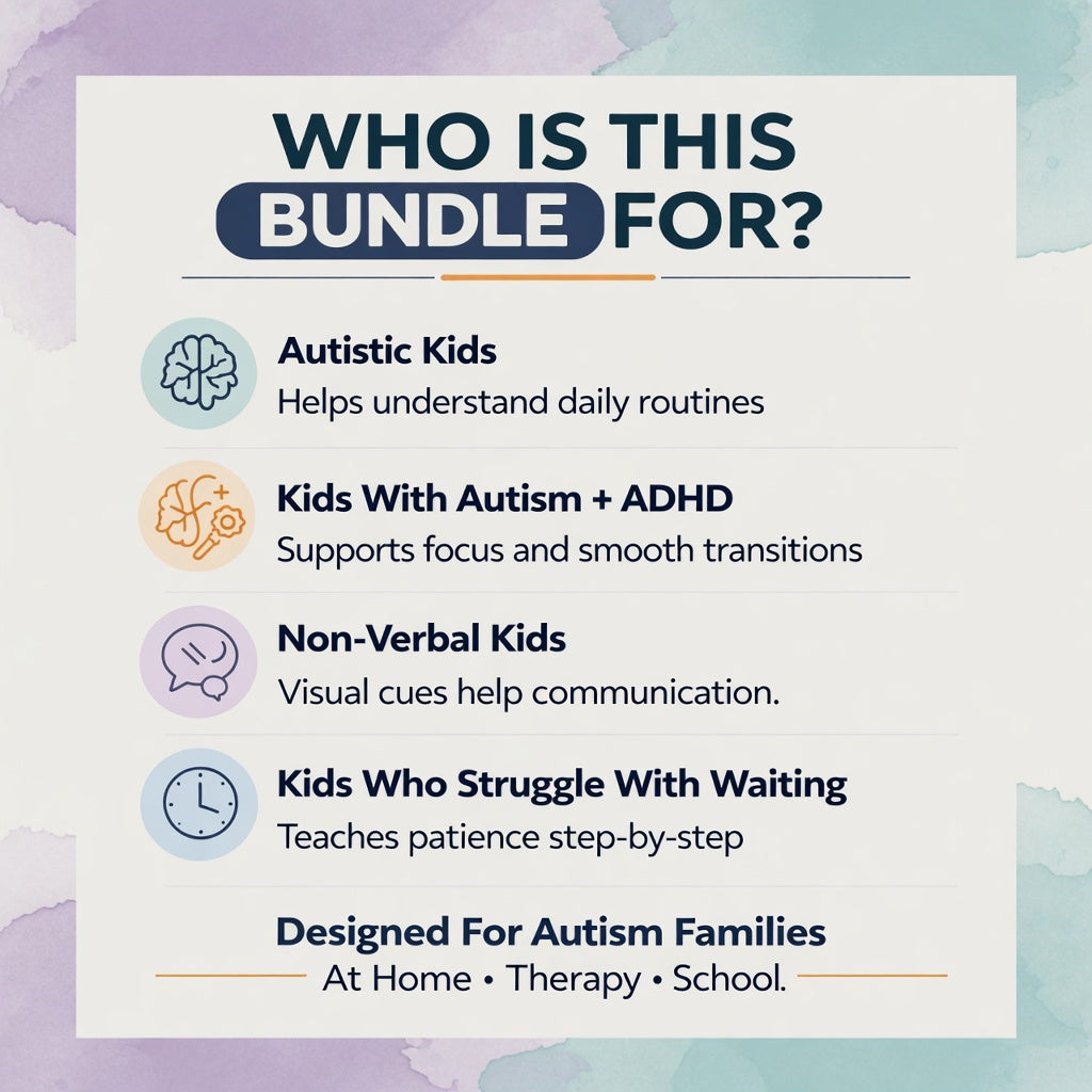 The Ultimate Autism Visual Support Bundle – 4 Powerful Tools That Turn Daily Chaos Into Calm Routines