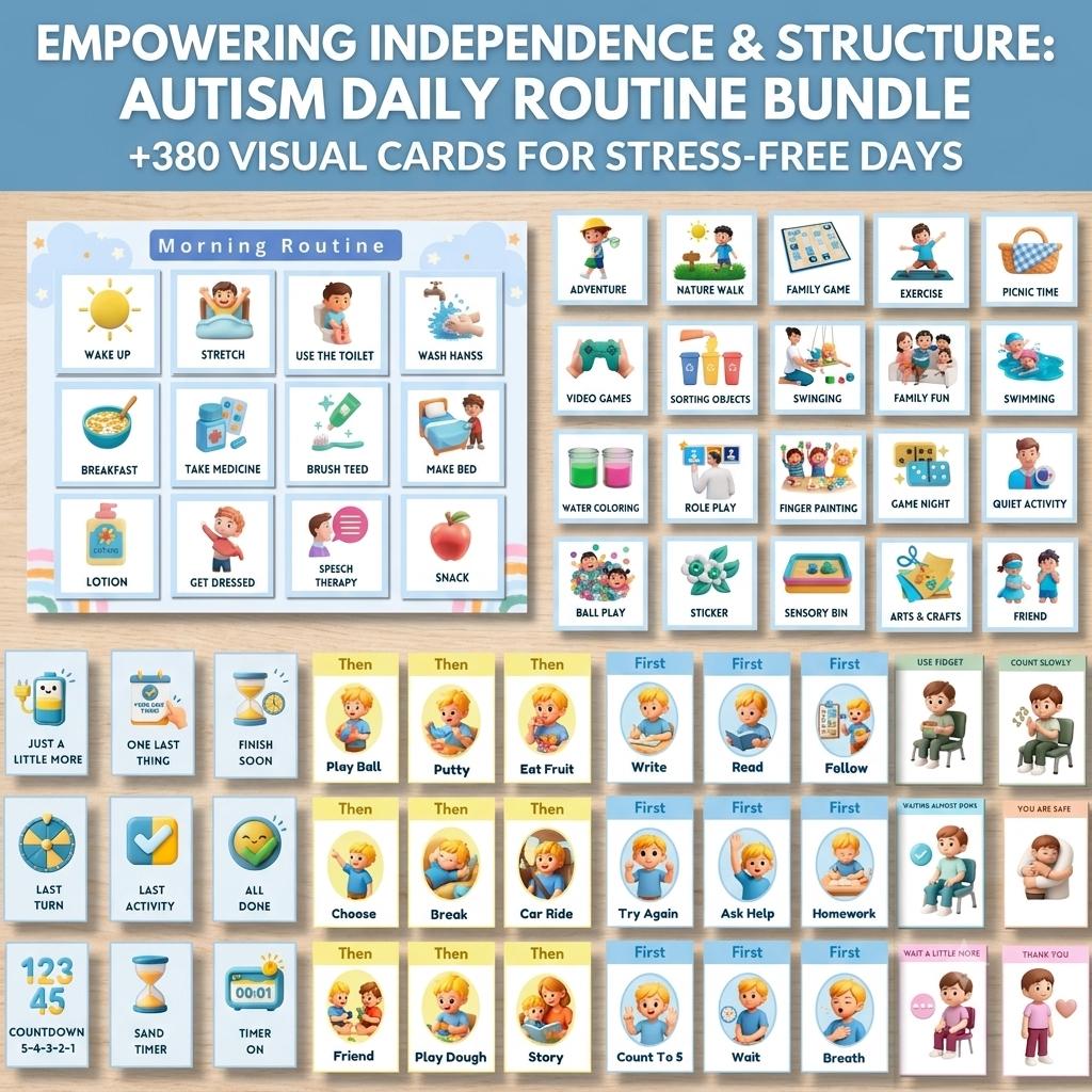 Your Child Refuses,Shutdown & Melts Down!! Give them the clarity that will finally bring them peace | The most powerful visual support system for autism & ADHD| Printable routine cards