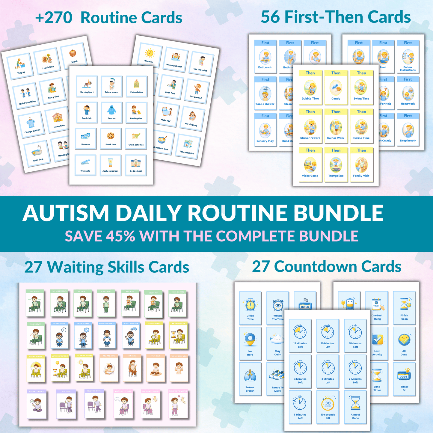 The Ultimate Autism Visual Support Bundle – 4 Powerful Tools That Turn Daily Chaos Into Calm Routines